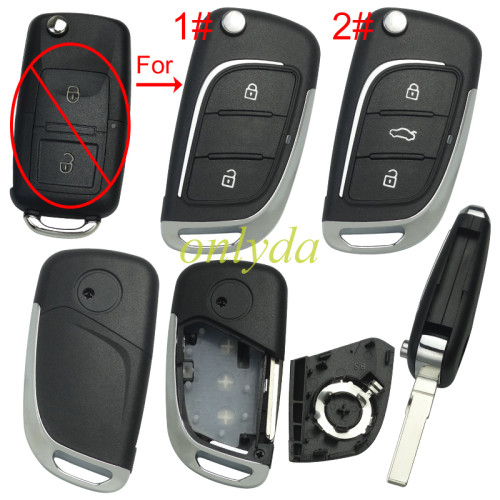 VW B5 Upgrade shell with 2 button /3 button , pls choose button