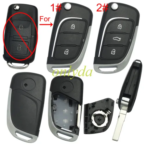 VW B5 Upgrade shell with 2 button /3 button , pls choose button