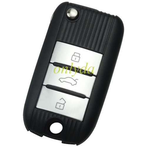 For MG ZS UNKeyless go with 47 chip 3 button 433MHZ remote key Original PCB +Aftermarket shell