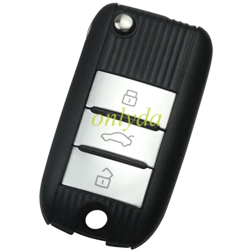 For MG ZS UNKeyless go with 47 chip 3 button 433MHZ remote key Original PCB +Aftermarket shell