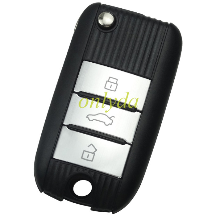 For MG ZS UNKeyless go with 47 chip 3 button 433MHZ remote key Original PCB +Aftermarket shell