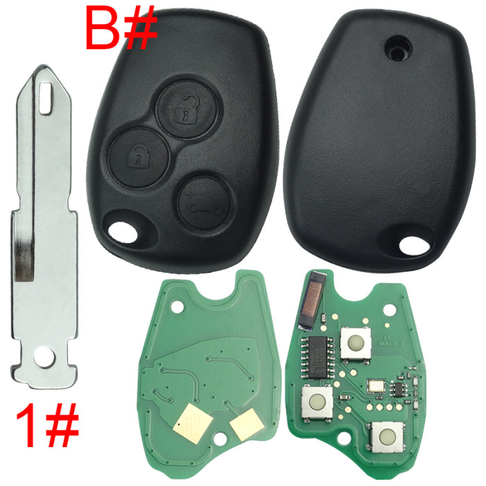 For Renault Clio II,Kangoo II,Master II DACIA:Logan,Sandero,Duster 434mhz with original 7946 chip before 2008 year