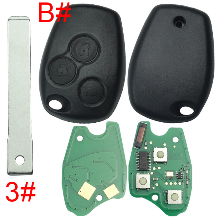 For Renault Clio II,Kangoo II,Master II DACIA:Logan,Sandero,Duster 434mhz with original 7946 chip before 2008 year