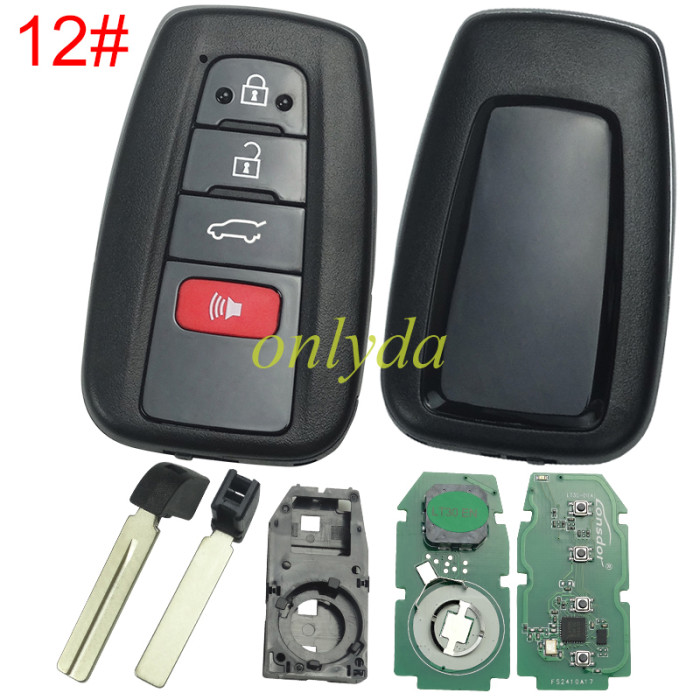 LT30-01 TOYOTA 4A UNIVERSAL SMART KEY BOARD NUMBER 2000 2561 1320 2550 0110 SUPPORTED MODELS COROLLA(2019-)LEVIN(2019-) COROLLA CROSS(2019-)ALLION(2016-) CAMRY(2024-)