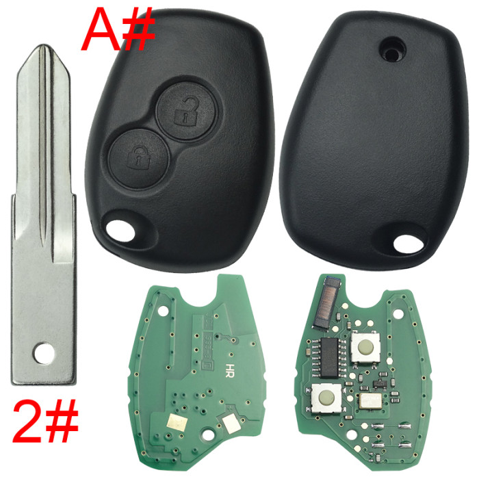 For Renault Clio II,Kangoo II,Master II DACIA:Logan,Sandero,Duster  434mhz with original 7946 chip before 2008 year