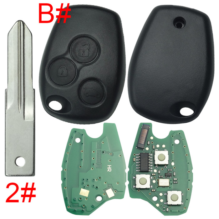For Renault Clio II,Kangoo II,Master II DACIA:Logan,Sandero,Duster  434mhz with original 7946 chip before 2008 year