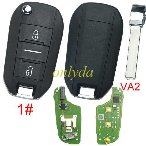 XHORSE XEPG00EN Super Remotes with XT27B Super Chip PCB Board with Smart Key Shell with va2 blade , pls choose button