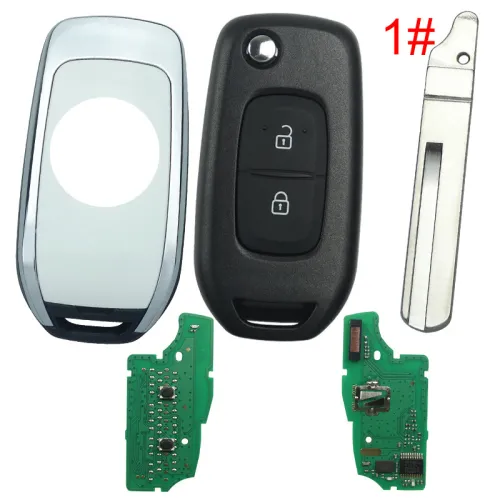 For  Renault 2 Button flip remote PCF7961 chip-434MHZ FCCID:CWTWB1G767   for Renault Captur/Megane 3，please choose the blade