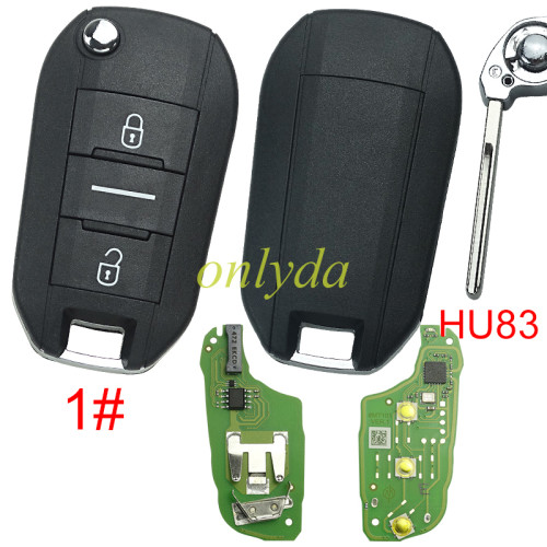 XHORSE XEPG00EN Super Remotes with XT27B Super Chip PCB Board with Smart Key Shell with HU83 blade , pls choose button