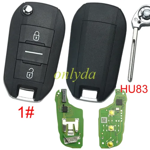 XHORSE XEPG00EN Super Remotes with XT27B Super Chip PCB Board with Smart Key Shell with HU83 blade , pls choose button