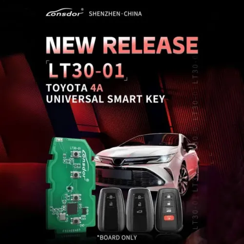 ONLY PCB TOYOTA 4A UNIVERSAL SMART KEY BOARD NUMBER 2000 2561 1320 2550 0110 SUPPORTED MODELS COROLLA(2019-)LEVIN(2019-) COROLLA CROSS(2019-)ALLION(2016-) CAMRY(2024-)