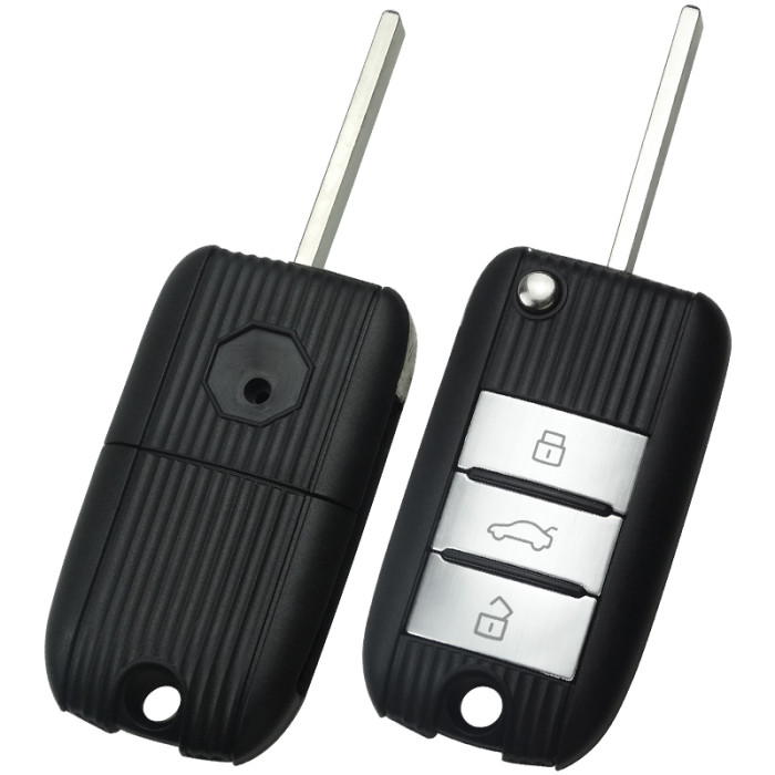 For MG ZS keyless go with 47 chip 3 button 433MHZ remote key Original PCB +aftermarket shell