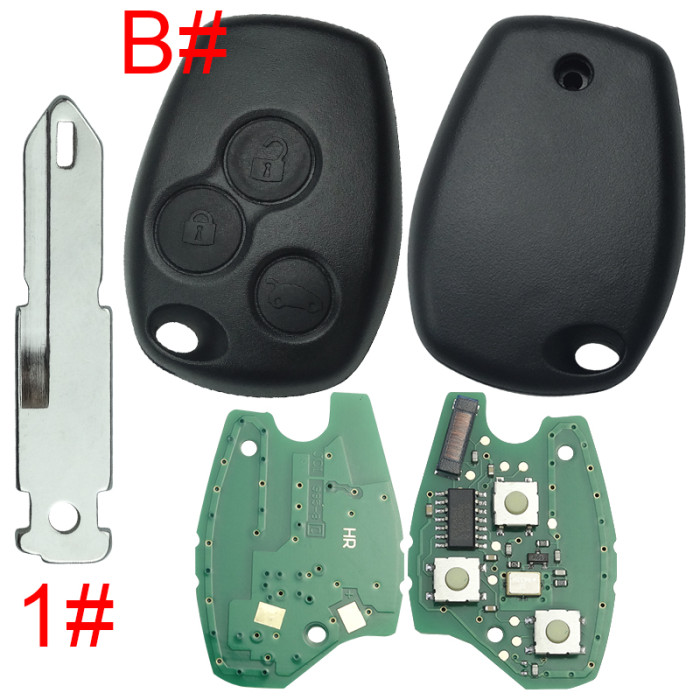 For Renault Clio II,Kangoo II,Master II DACIA:Logan,Sandero,Duster  434mhz with original 7946 chip before 2008 year