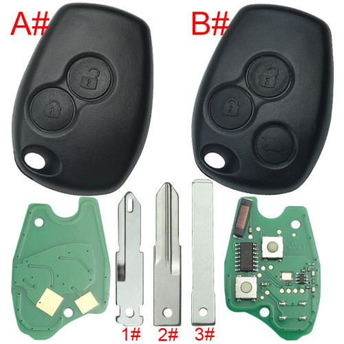 For Renault Clio II,Kangoo II,Master II DACIA:Logan,Sandero,Duster 434mhz with original 7946 chip before 2008 year