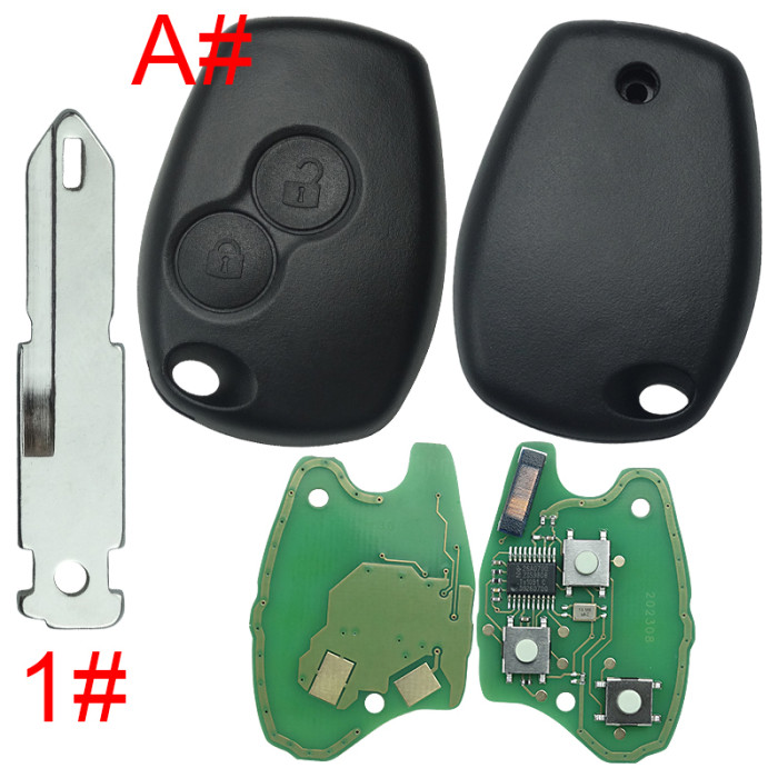 For Renault Clio II,Kangoo II,Master II DACIA:Logan,Sandero,Duster 434mhz with aftermarket 7946 chip before 2008 year