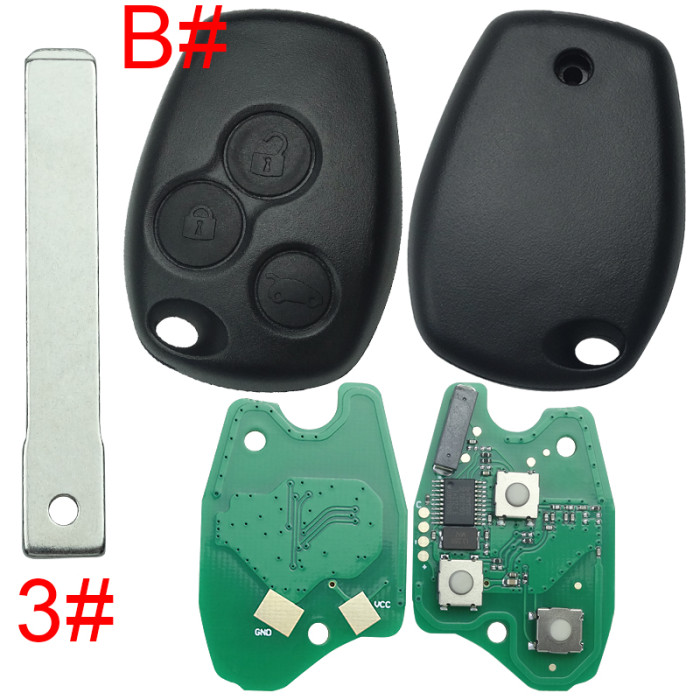 For Renault 2B/3B remote 7961M(HITAG AES) chip-434mhz