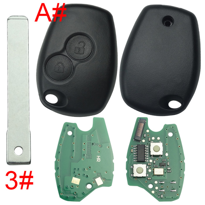 For Renault Clio II,Kangoo II,Master II DACIA:Logan,Sandero,Duster  434mhz with original 7946 chip before 2008 year