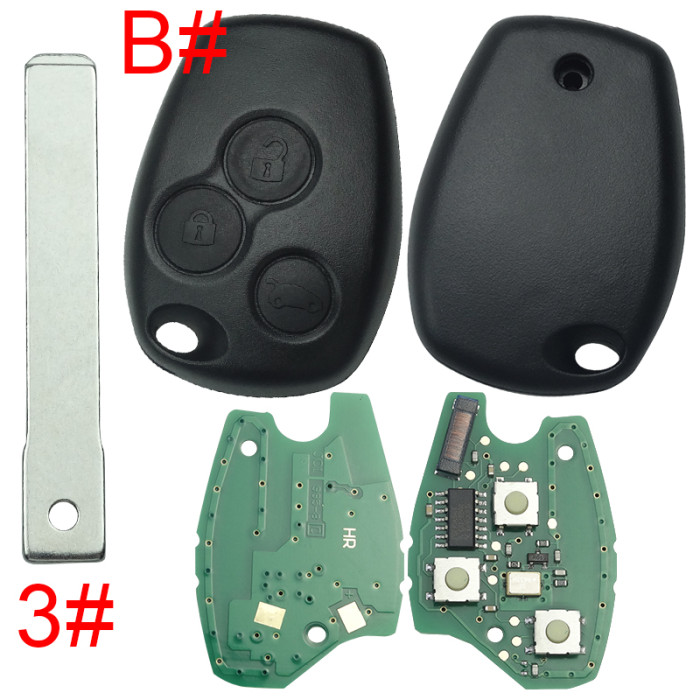 For Renault Clio II,Kangoo II,Master II DACIA:Logan,Sandero,Duster  434mhz with original 7946 chip before 2008 year