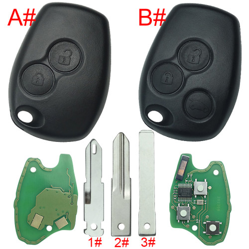 For Renault Clio II,Kangoo II,Master II DACIA:Logan,Sandero,Duster 434mhz with aftermarket 7946 chip before 2008 year