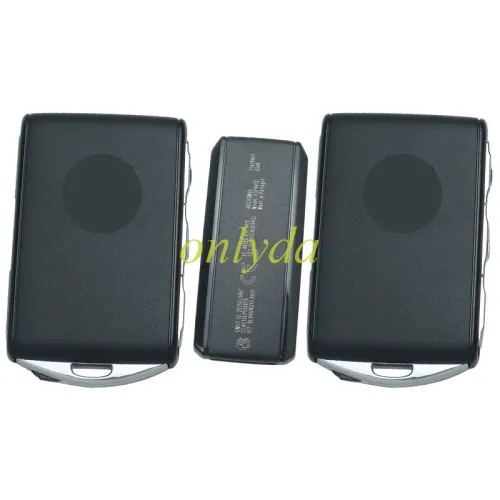 Genuine Volvo smart card 3+1 button 433.92 Mhz chip :8A(Tiris DST AES ) CMIITID :2015DJ3461 IC:4008C-HUF8432 FCC ID YGOHUF8432 Made in Portugal 2pcs remote key+ 1pc Bluetooth card /set