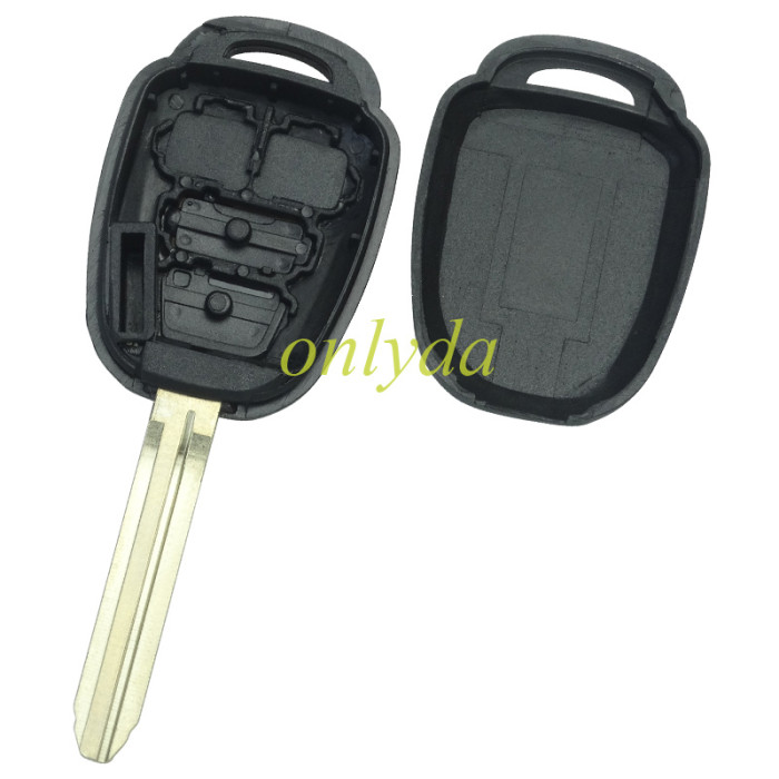 For Toyota  remote key blank without badge place, pls choose the button