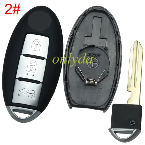 After market Nissan 3 button remote key With  315 mhz Leaf  JUKE  2011-2017      46chip CWTW1U808