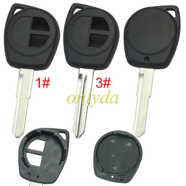 Super Stronger GTL shell  Suzuki 2 button key blank  with blade without badge , pls choose blade