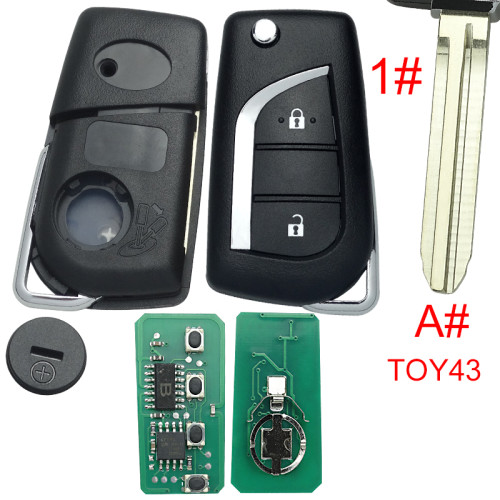 2018-2022  for Toyota Camry 4-Button/3 button  Flip Key /  PN: 89070-06790  FCC ID : HYQ12BFB/ H Chip  314Mhz