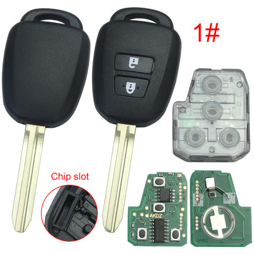 For Toyota  remote key with 314MHZ  for 2014- 2017 Yaris FCCID ：MOZB52TH  2B/ 2+1B / 3B / 3+1B