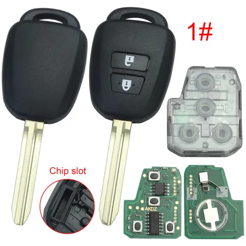 For Toyota  remote key with 314MHZ  for 2014- 2017 Yaris FCCID ：MOZB52TH  2B/ 2+1B / 3B / 3+1B