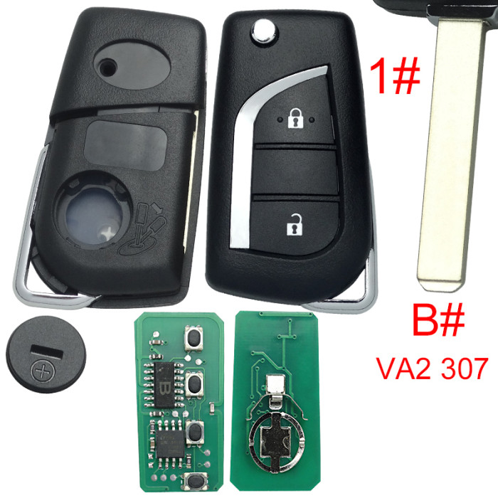 2018-2022  for Toyota Camry 4-Button/3 button  Flip Key /  PN: 89070-06790  FCC ID : HYQ12BFB/ H Chip  314Mhz