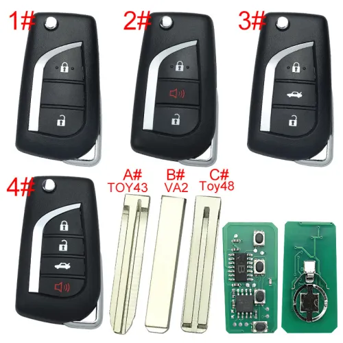 2018-2022  for Toyota Camry 4-Button/3 button  Flip Key /  PN: 89070-06790  FCC ID : HYQ12BFB/ H Chip  314Mhz