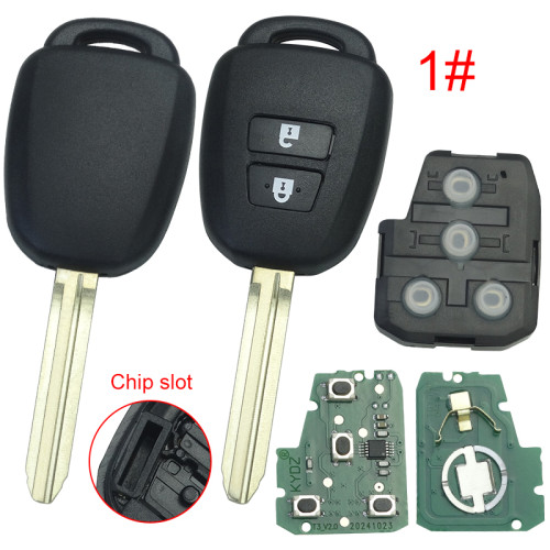 For Toyota remote key with 315MHZ compatible with  FCCID --HYQ12BEL and FCCID--HYQ12BDM please tell me , 2; 3 ; 2+1; 3+1 button which one you need?