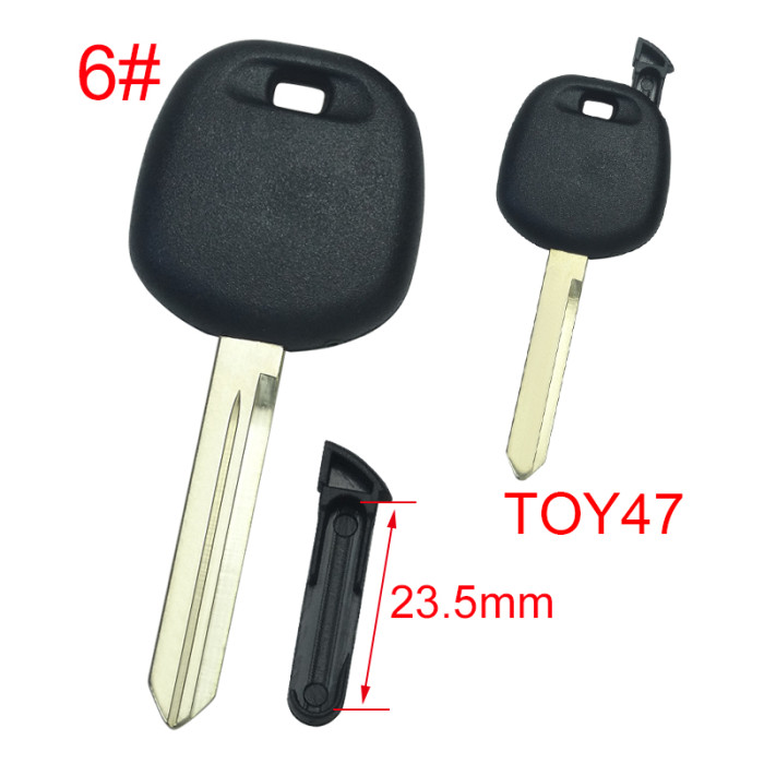 Super Stronger GTL shell  Toyota transponder key blank (can put TPX long chip and  carbon chip part ）