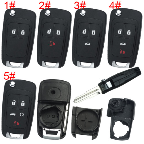 For Opel  remote key shell replacement   with round badge place,   pls choose the button