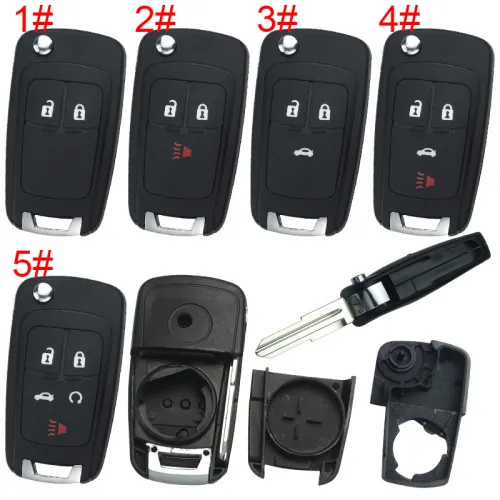 For Chevrolet  remote key shell replacement   with round badge place,   pls choose the button