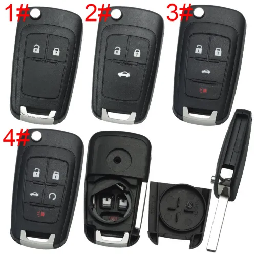For Opel remote key blank HU100 blade with round badge place, pls choose the button