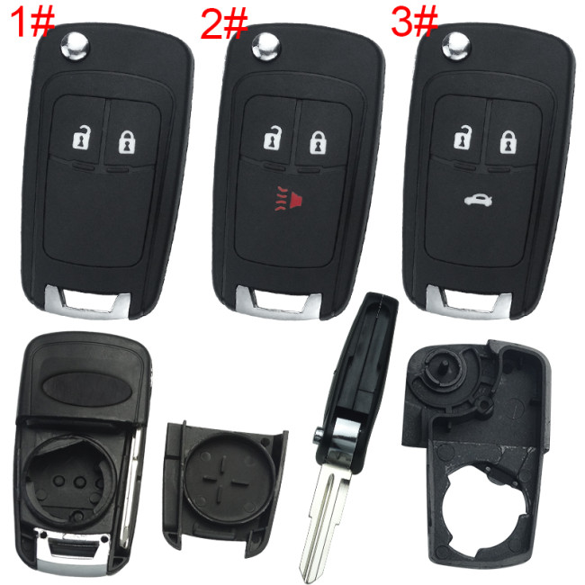 For Chevrolet  remote key shell replacement   with cross badge place,   pls choose the button and blade