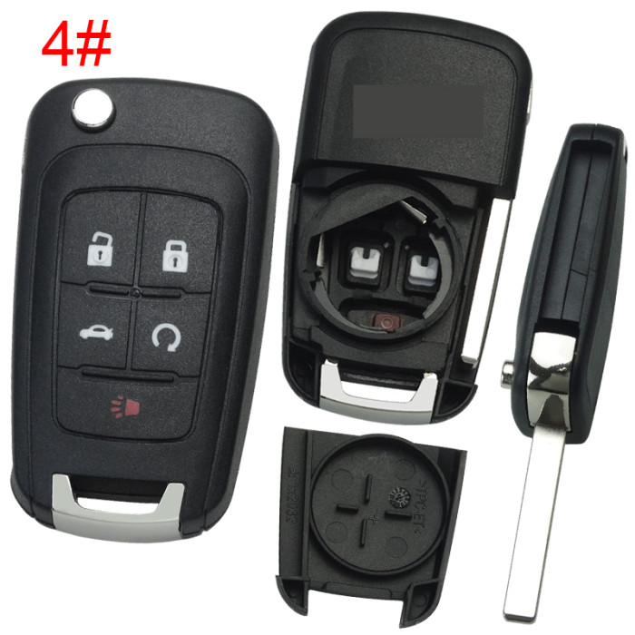 For chevrolet remote key blank HU100 blade with cross badge place, pls choose the button