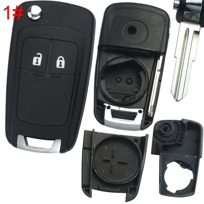 For Chevrolet  remote key shell replacement   with round badge place,   pls choose the button