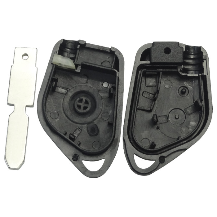 For Peugeot 1 button remote  key blank with NE78 blade (without badge) with led light hole