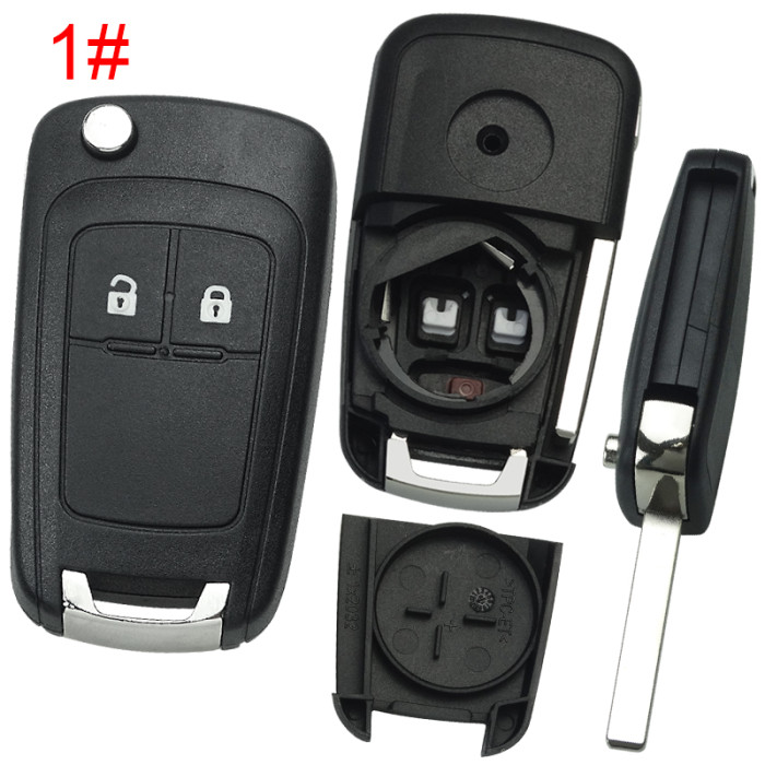 For Buick remote key blank HU100 blade with round badge place, pls choose the button
