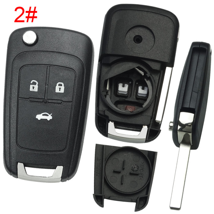 For Buick remote key blank HU100 blade with round badge place, pls choose the button