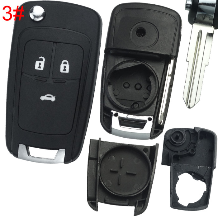 For Chevrolet  remote key shell replacement   with round badge place,   pls choose the button