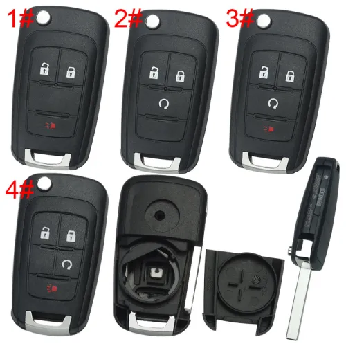 For Buick remote key blank HU100 blade with round badge place, pls choose the button