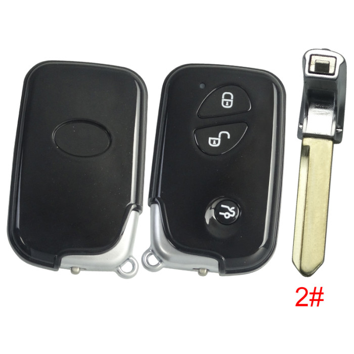 For BYD 3 button  remote key blank with blade