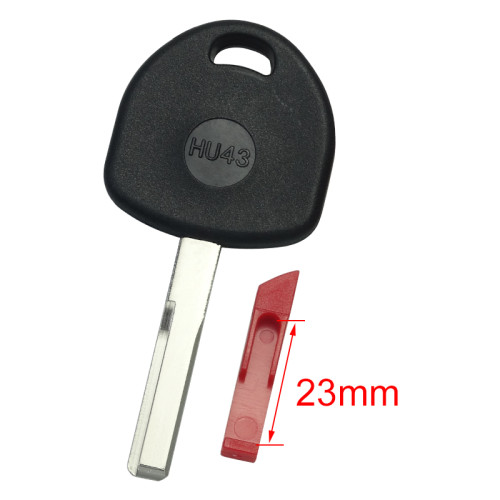For Opel transponder key blank with plug, with badge