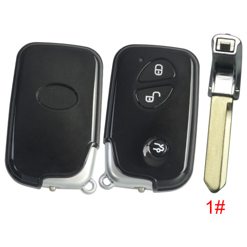 For BYD 3 button  remote key blank with blade