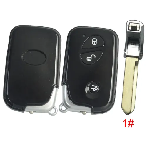 For BYD 3 button  remote key blank with blade