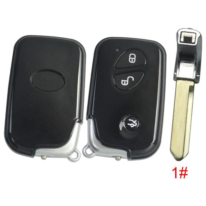 For BYD 3 button  remote key blank with blade